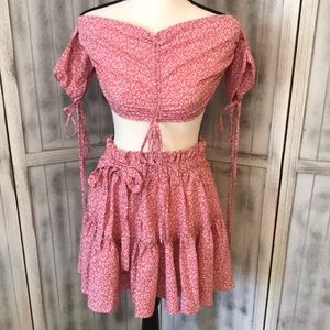 Shein top and skirt outfit